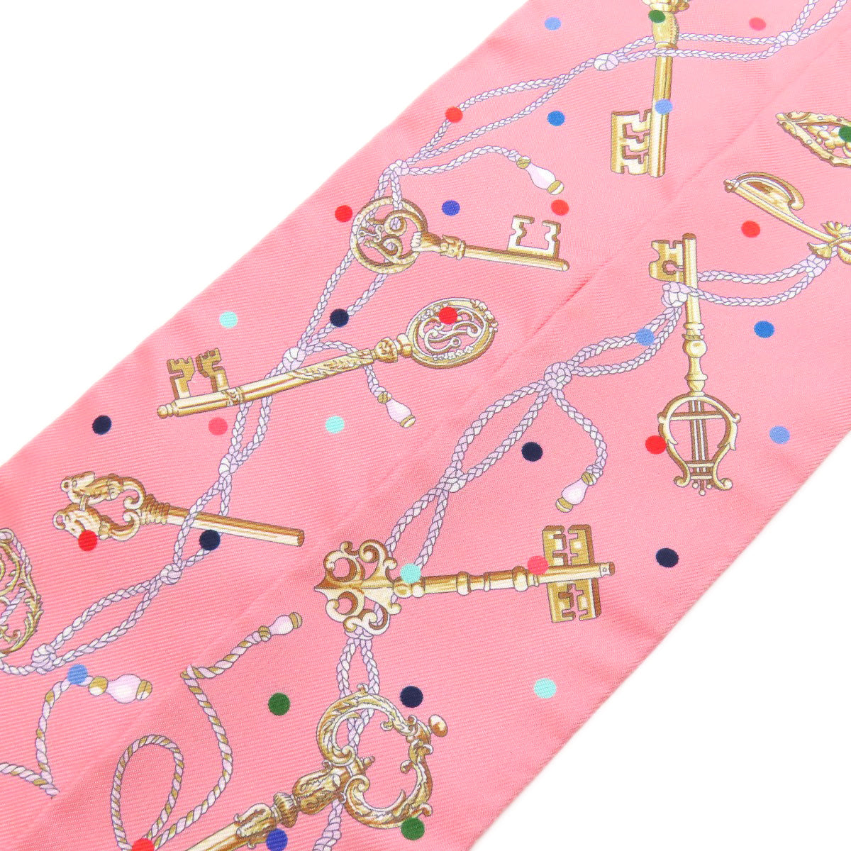 HERMES scarf silk pink Twilly Women Used