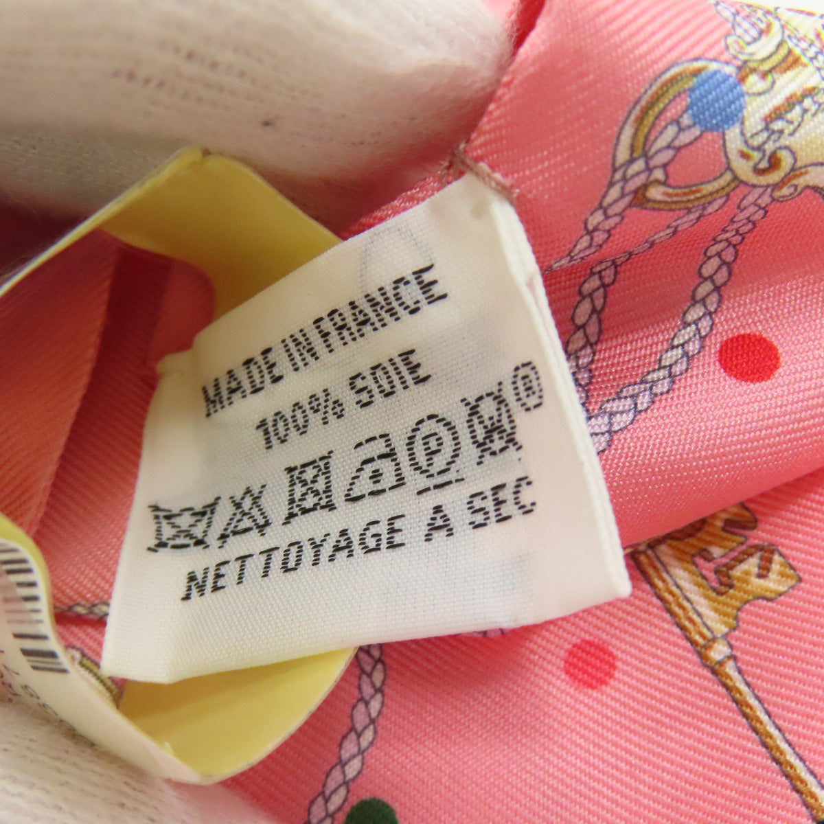HERMES scarf silk pink Twilly Women Used