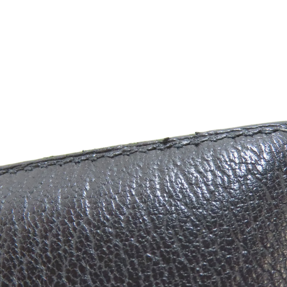 HERMES Bifold Wallet Shave black Bearn Compact SilverMetal