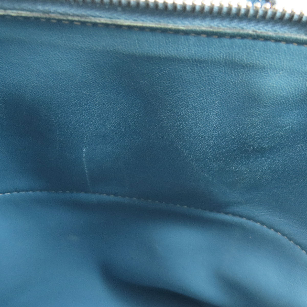 HERMES Handbag Taurillon Clemence blue Bolide 31 Blue Jean SilverMetal