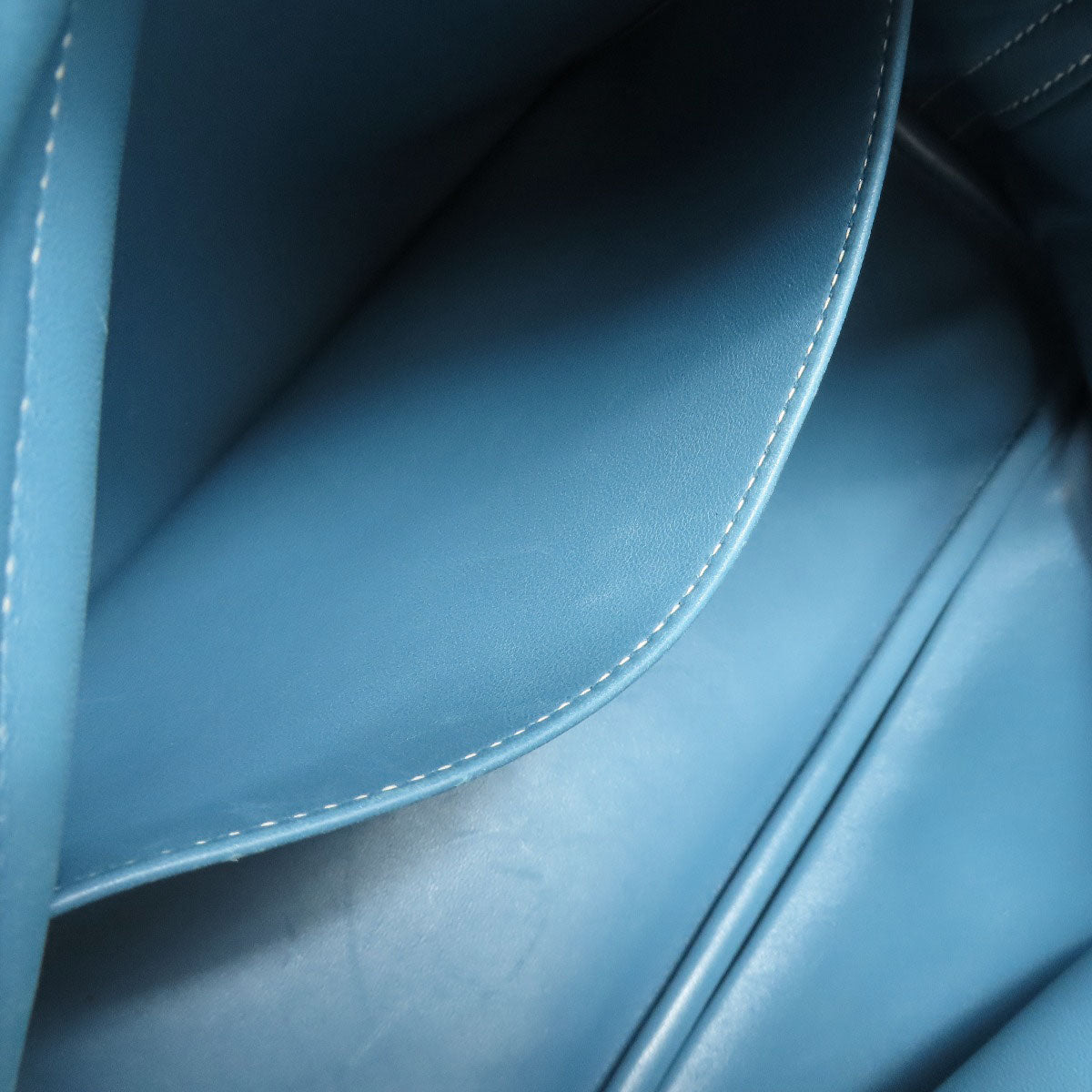 HERMES Handbag Taurillon Clemence blue Bolide 31 Blue Jean SilverMetal
