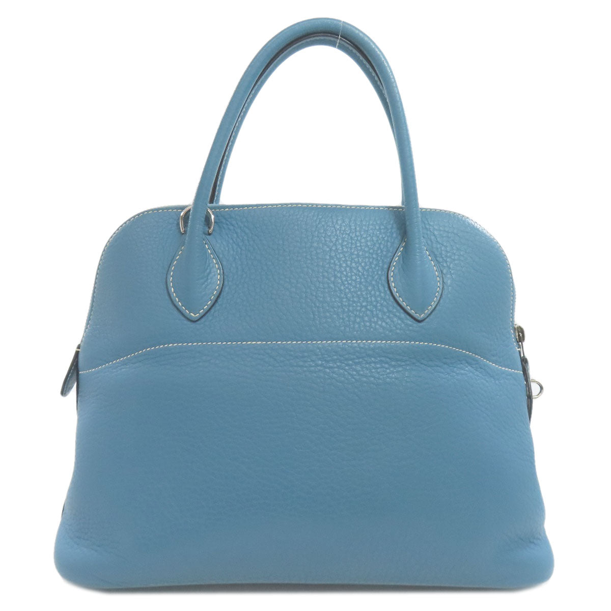 HERMES Handbag Taurillon Clemence blue Bolide 31 Blue Jean SilverMetal