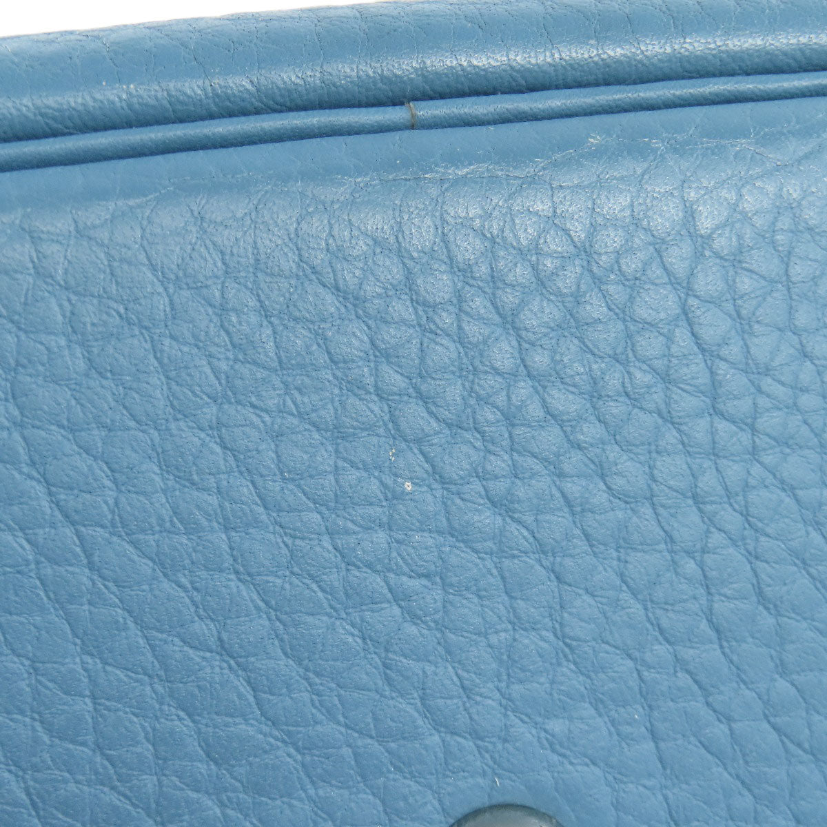 HERMES Handbag Taurillon Clemence blue Bolide 31 Blue Jean SilverMetal
