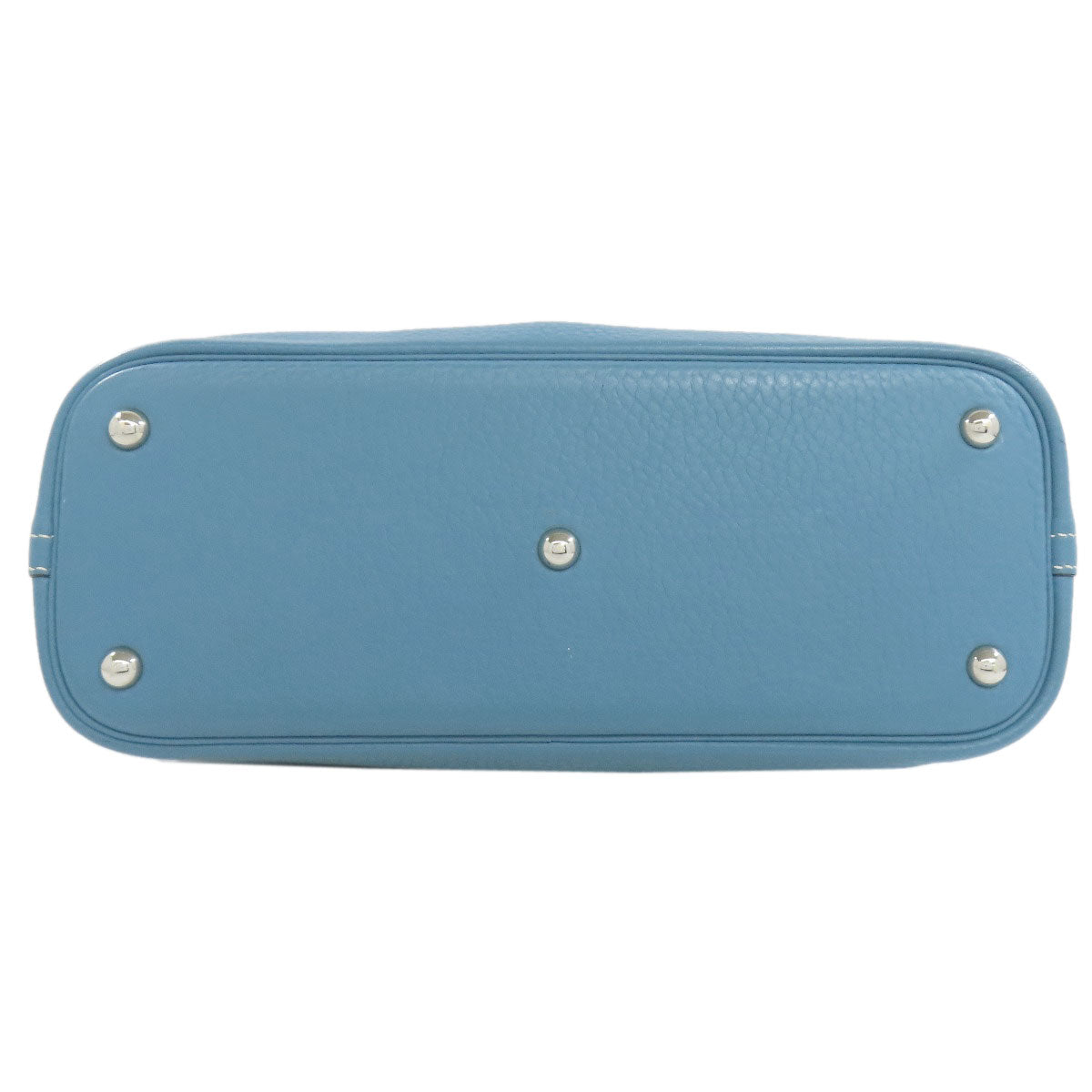HERMES Handbag Taurillon Clemence blue Bolide 31 Blue Jean SilverMetal