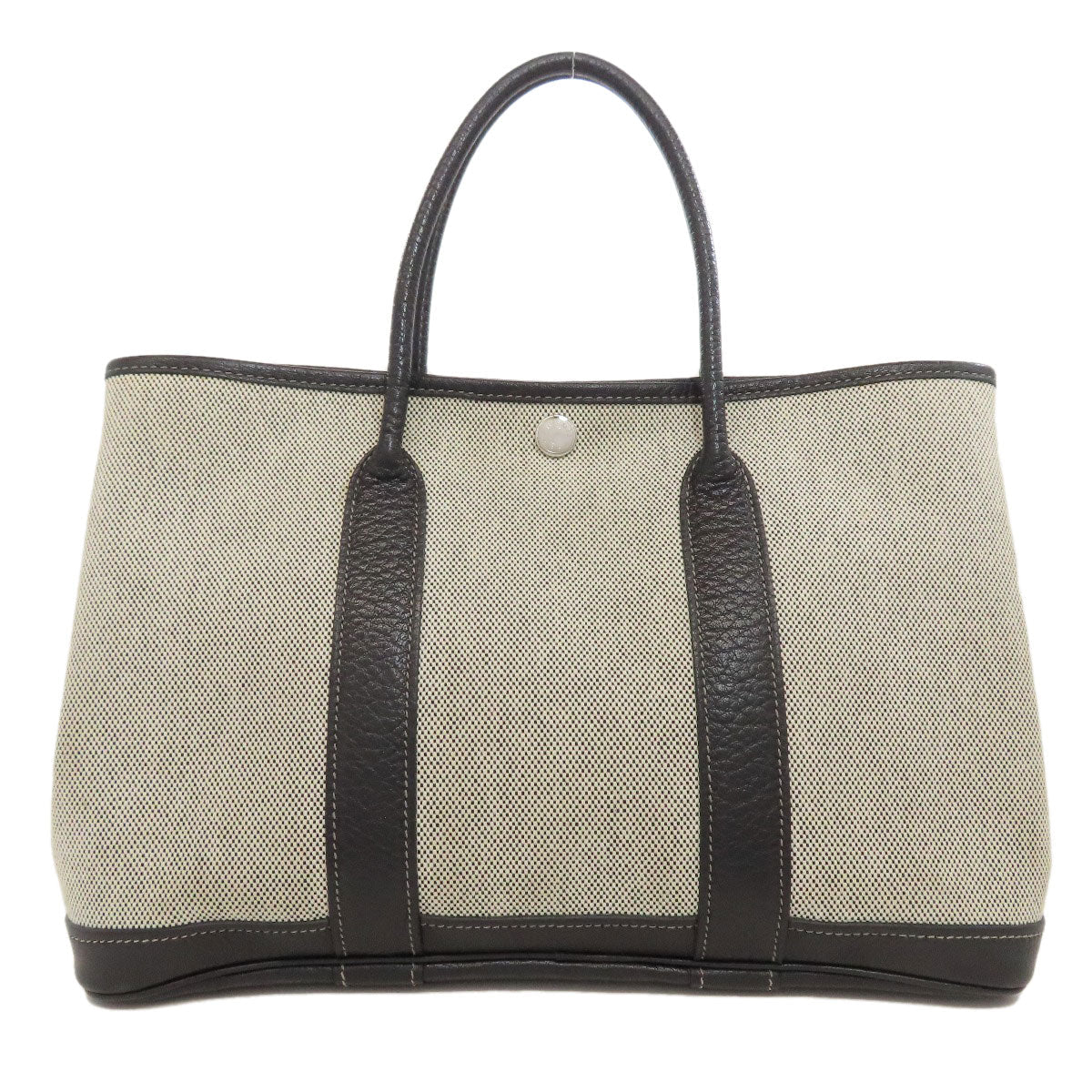 HERMES Tote Bag Tower ash gray Garden Party TPM 2006 Limited