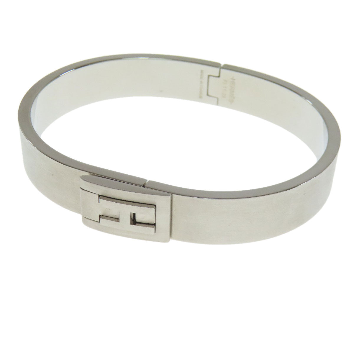 HERMES bracelet metallic Silver Jet bangle