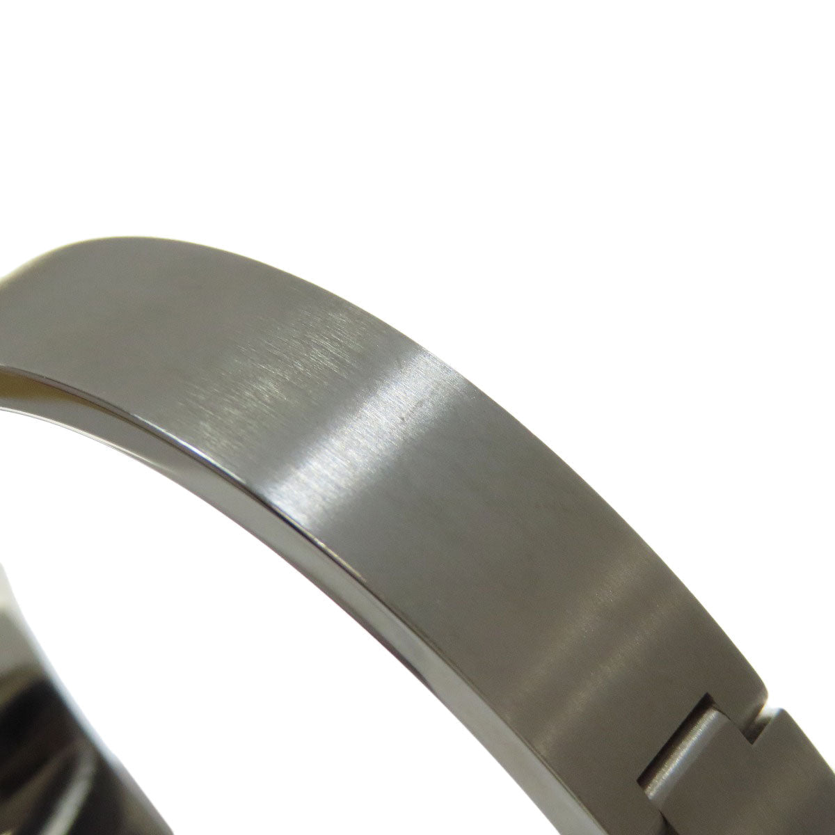HERMES bracelet metallic Silver Jet bangle