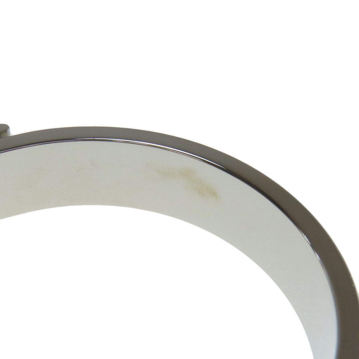 HERMES bracelet metallic Silver Jet bangle