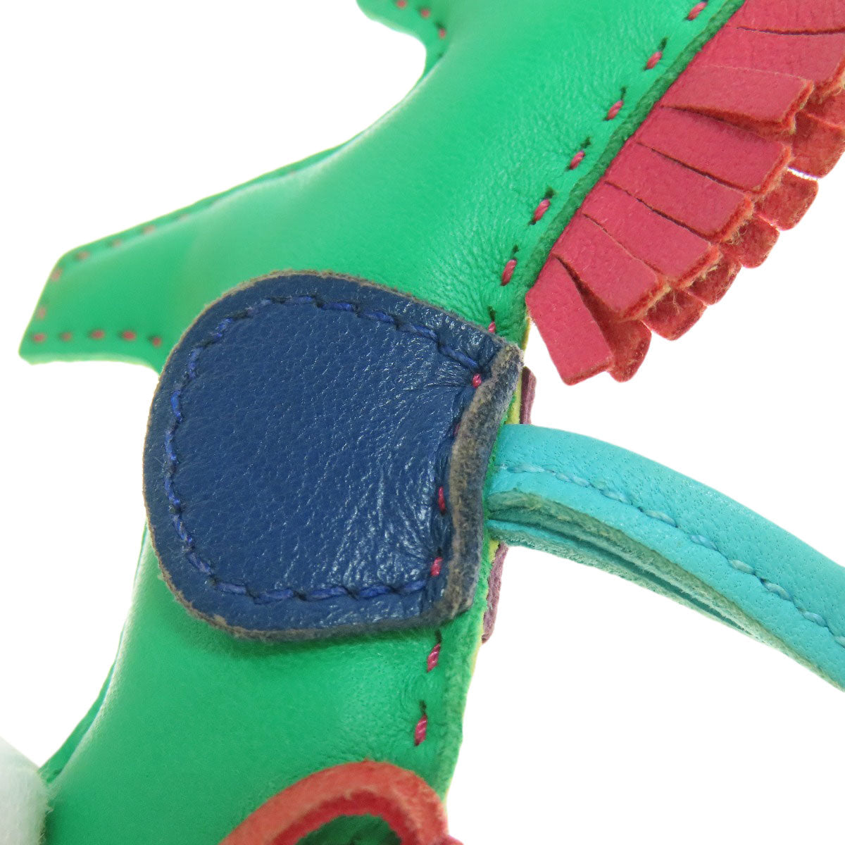 HERMES key ring Anyo Miro green Rodeo Charm PM