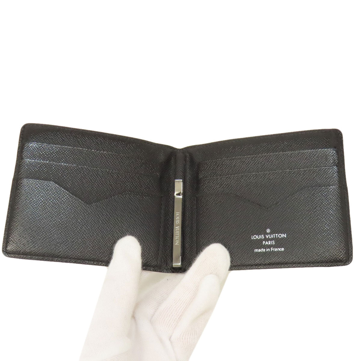 LOUIS VUITTON Bifold Wallet M62480 Monogram Eclipse black Portefeuille pans mens Used