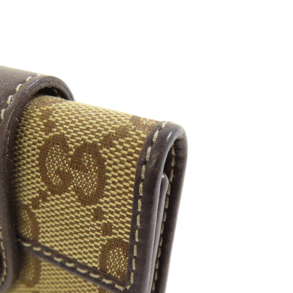 GUCCI Key case Key holder  203551 canvas Brown GG Lovely