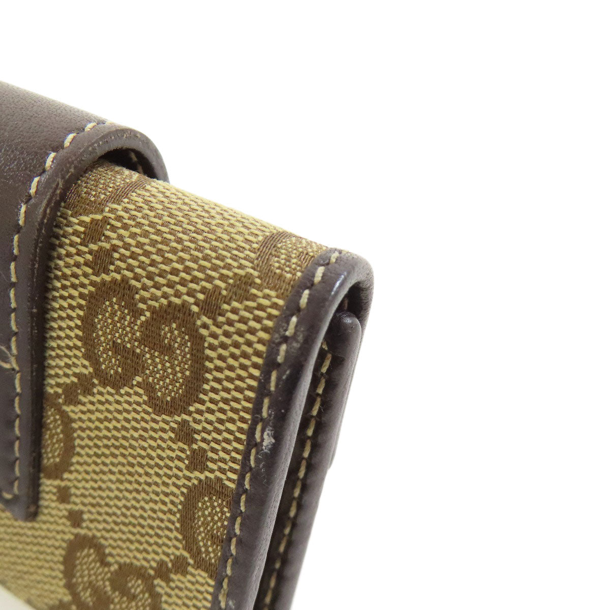 GUCCI Key case Key holder  203551 canvas Brown GG Lovely