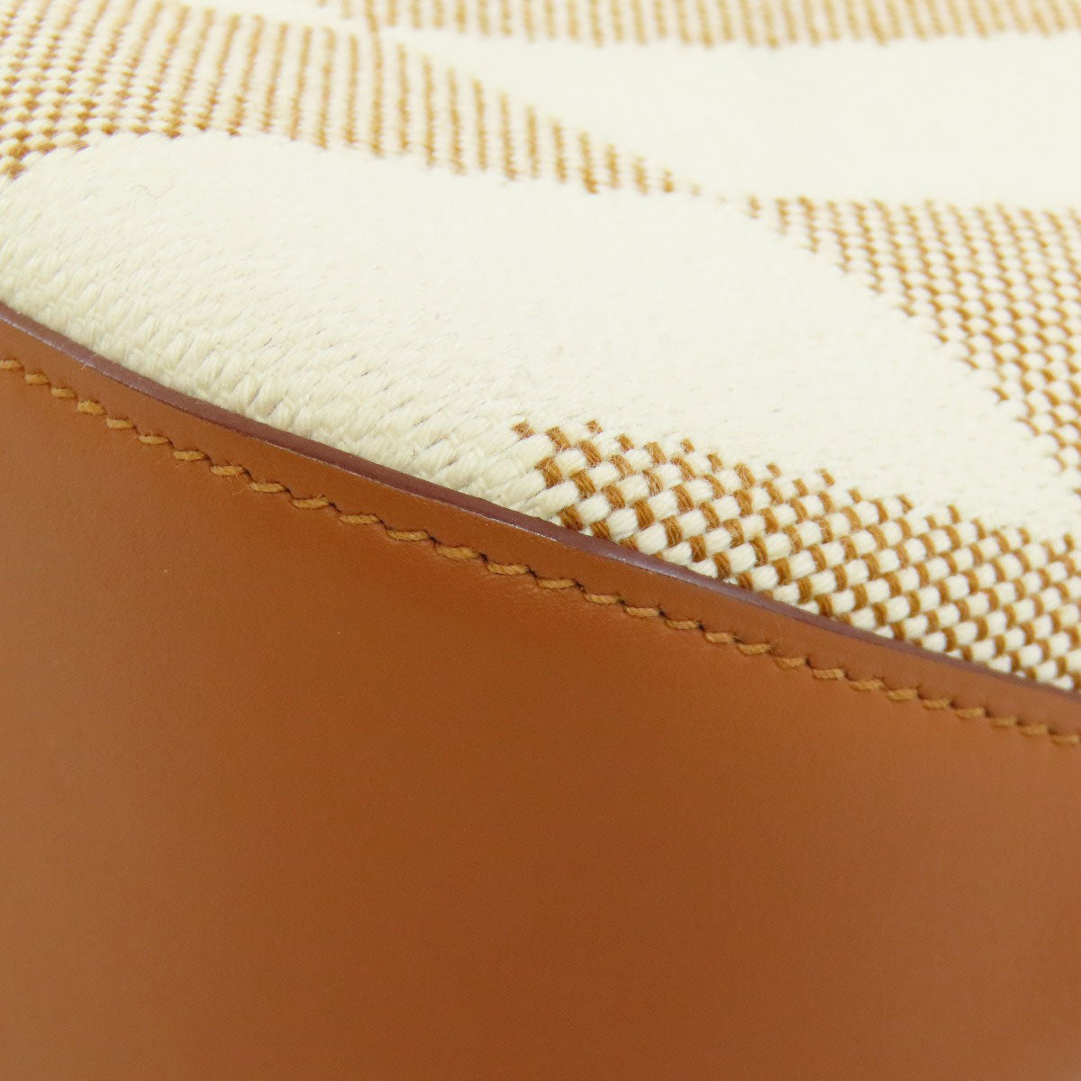 HERMES Handbag canvas Brown Ambie PM 2WAY