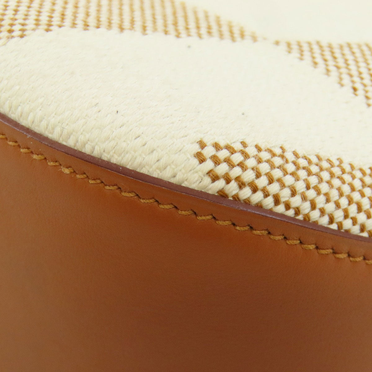 HERMES Handbag canvas Brown Ambie PM 2WAY