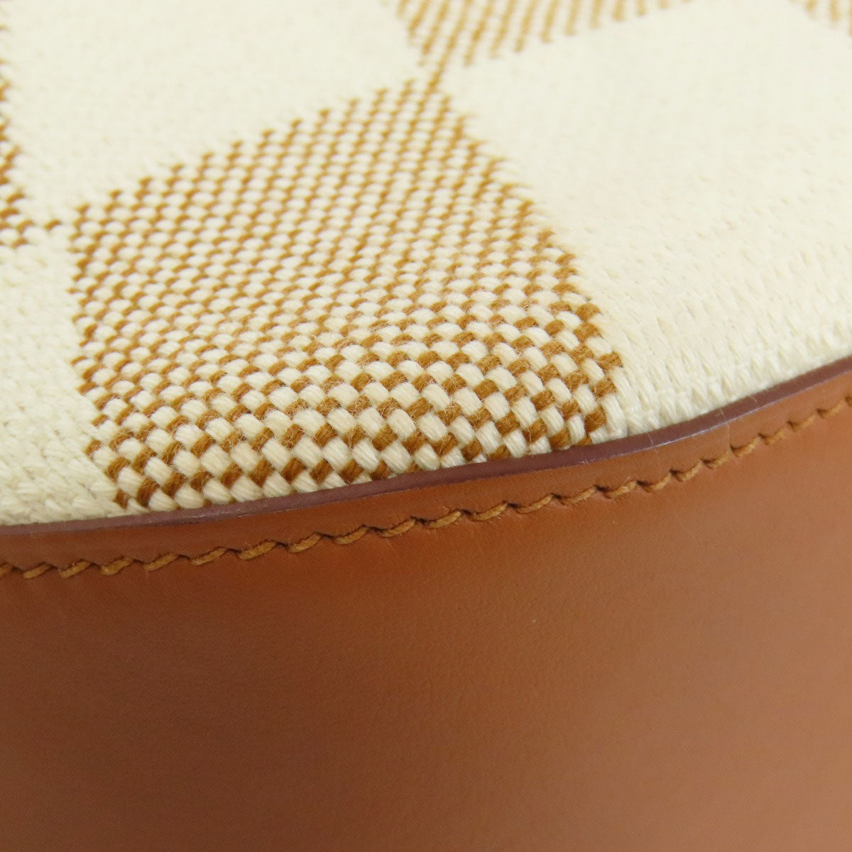 HERMES Handbag canvas Brown Ambie PM 2WAY