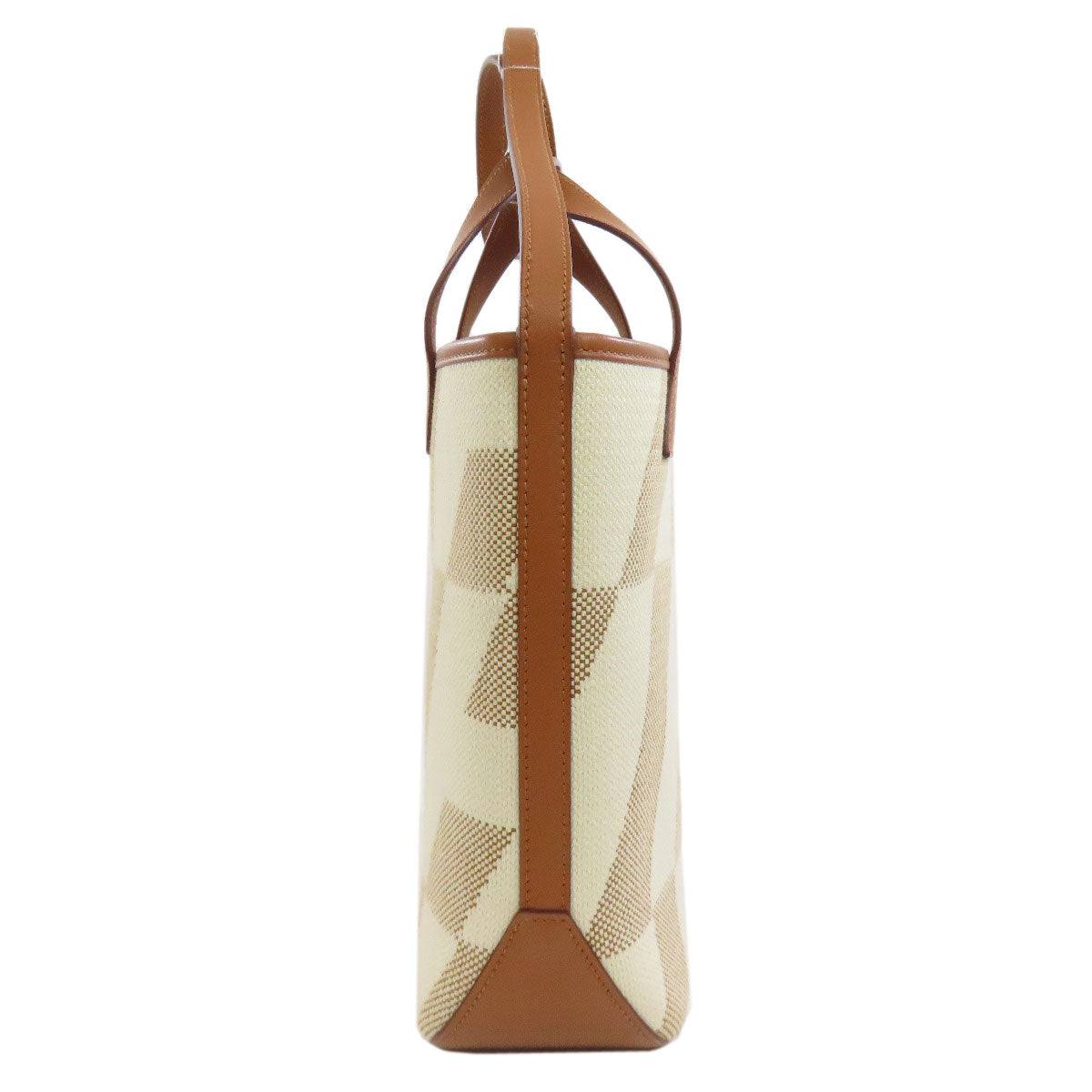 HERMES Handbag canvas Brown Ambie PM 2WAY