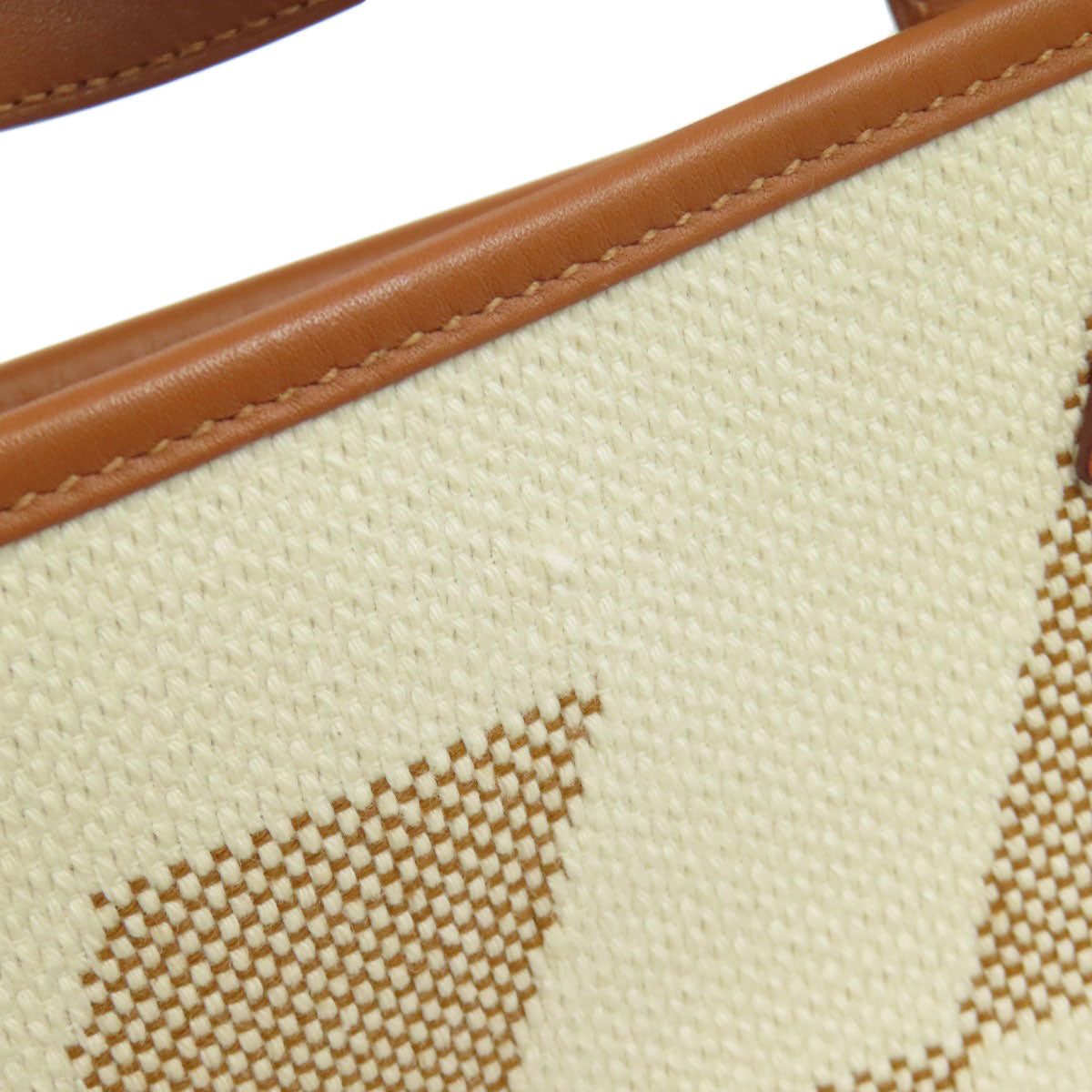 HERMES Handbag canvas Brown Ambie PM 2WAY