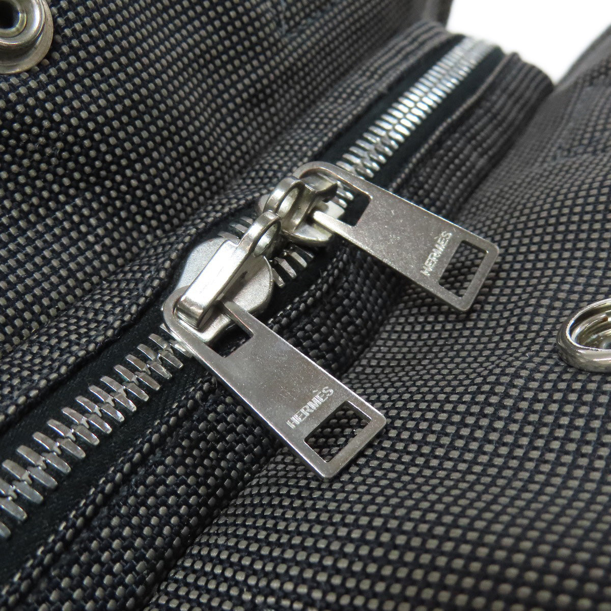 HERMES Backpack canvas gray Her Line add PM Women Used