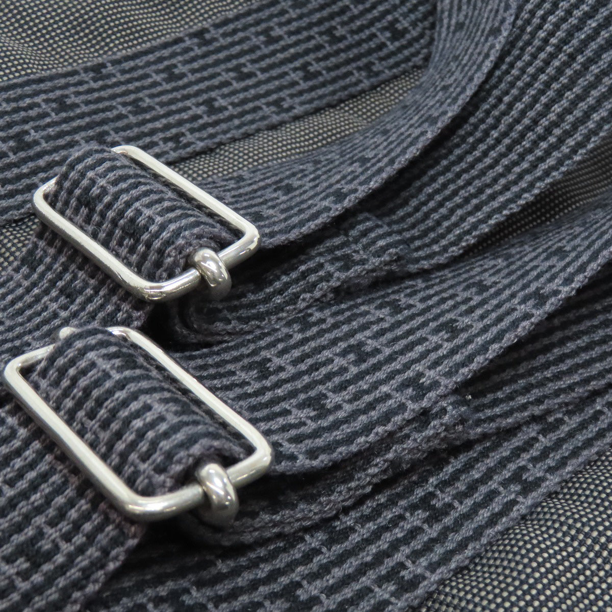 HERMES Backpack canvas gray Her Line add PM Women Used