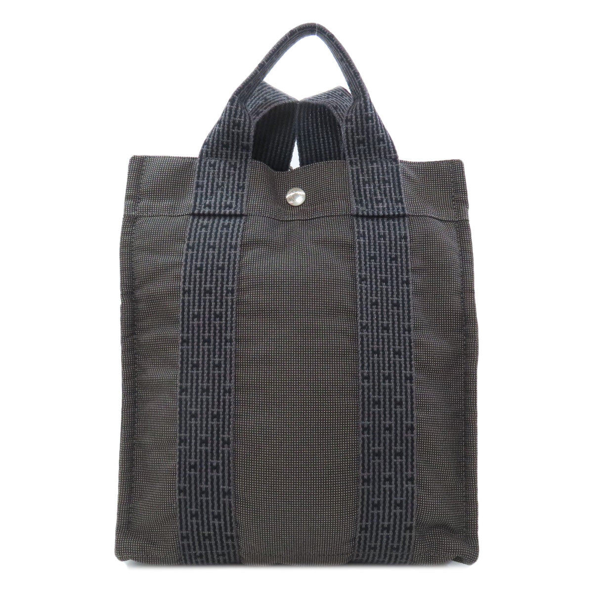 HERMES Backpack canvas gray Her Line add PM Women Used