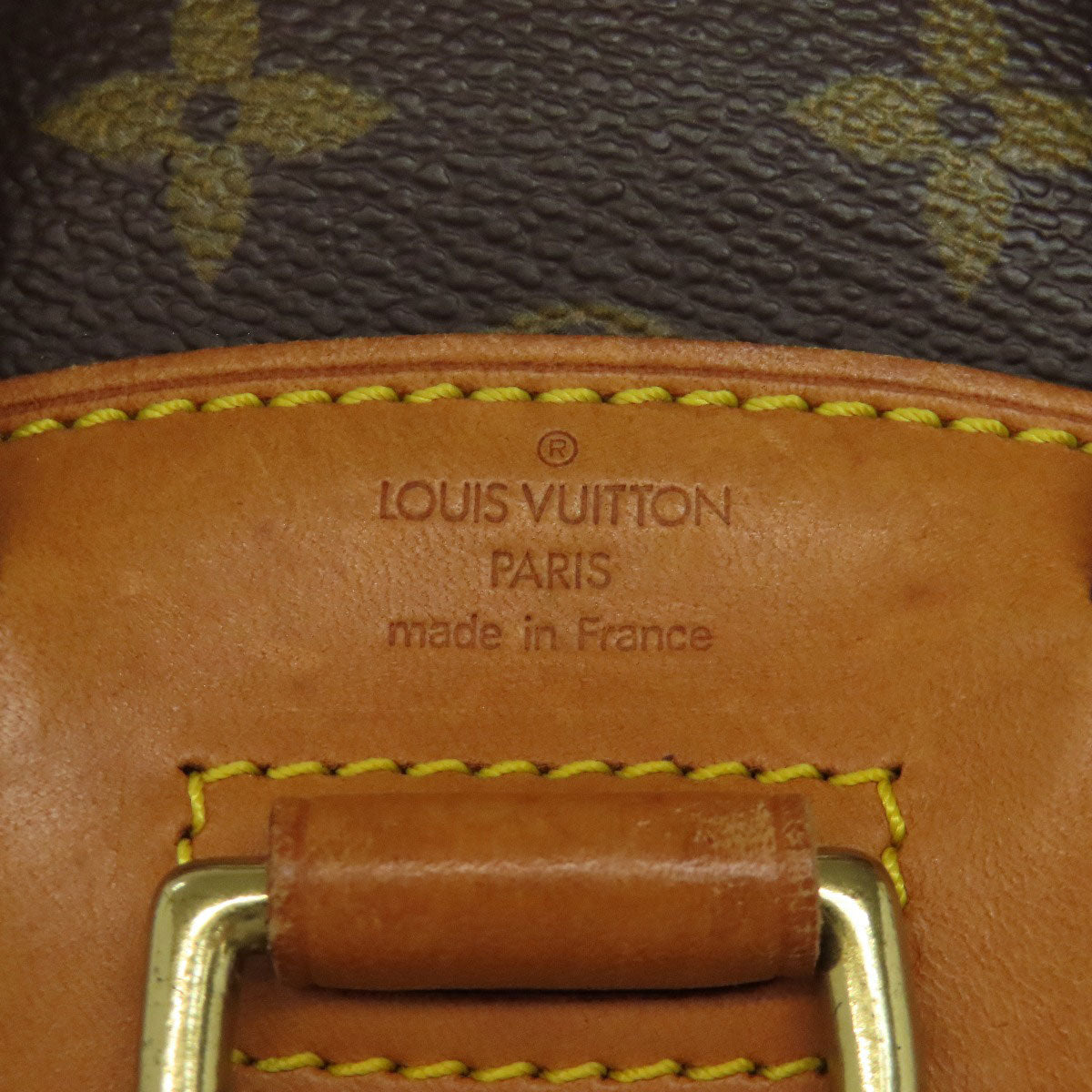 LOUIS VUITTON Backpack M51137 Monogram canvas Brown Mini Montsouris