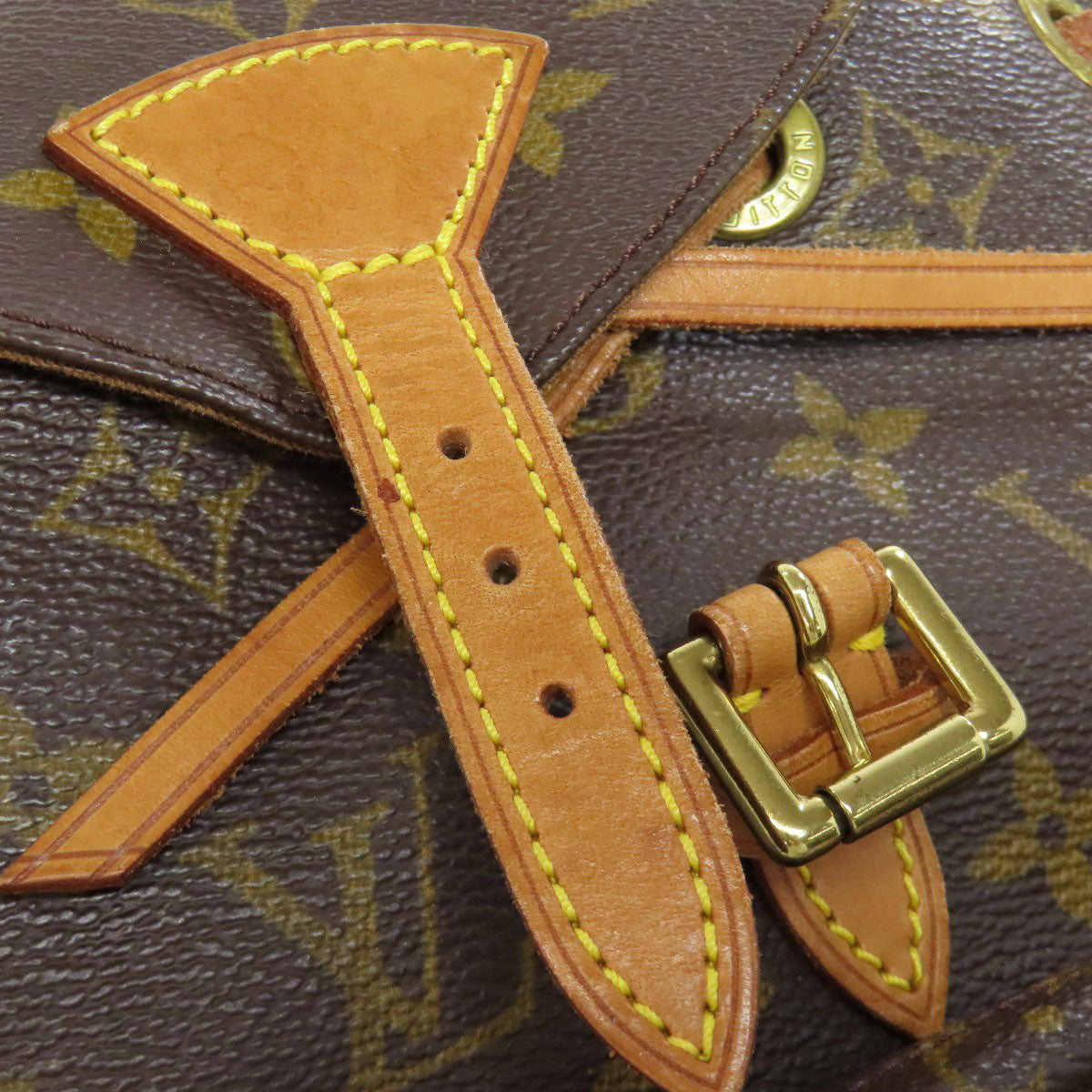 LOUIS VUITTON Backpack M51137 Monogram canvas Brown Mini Montsouris