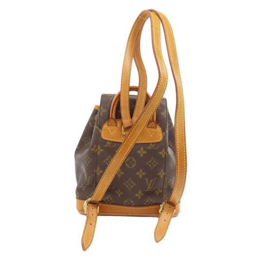 LOUIS VUITTON Backpack M51137 Monogram canvas Brown Mini Montsouris