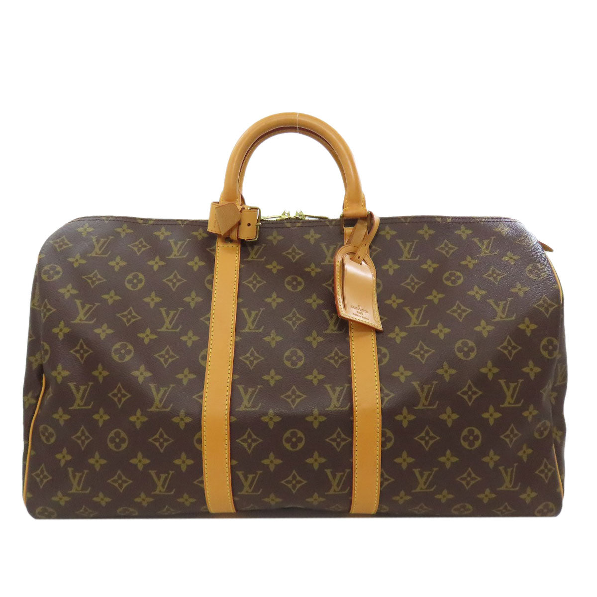 LOUIS VUITTON Boston Duffel bag M41416 Monogram canvas Brown Keepall 50