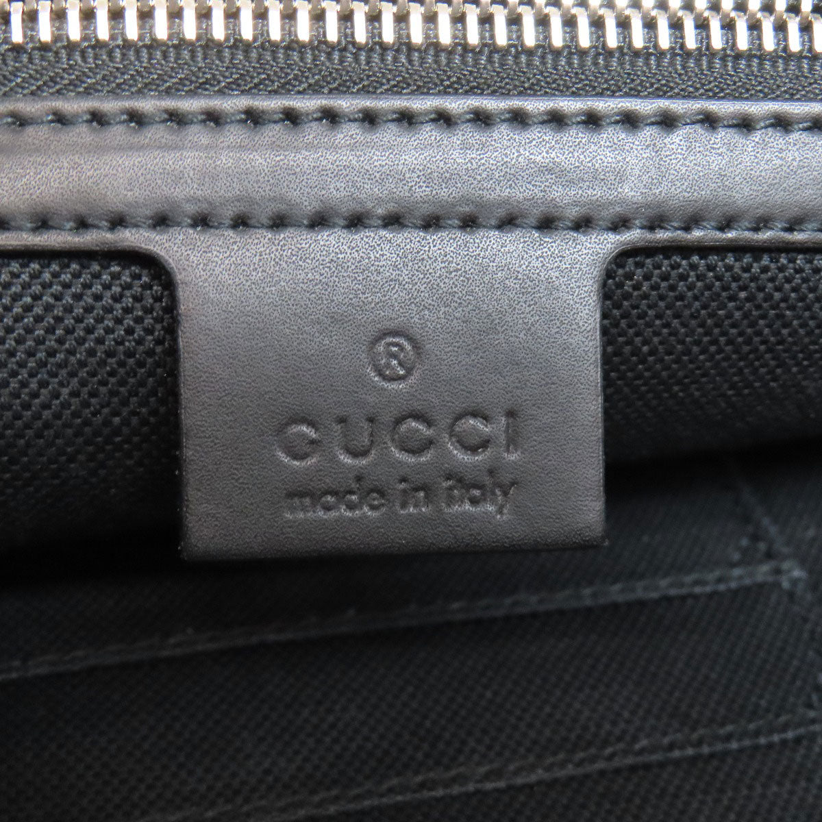 GUCCI Shoulder Bag 474139 PVC black GG Shelly line