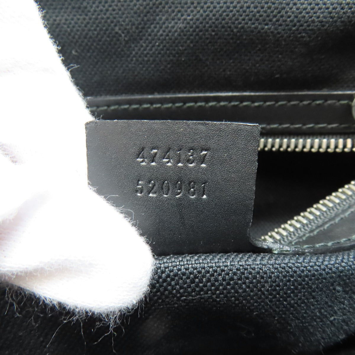 GUCCI Shoulder Bag 474137 PVC black GG Supreme Tiger Print