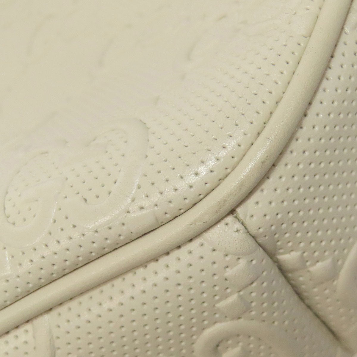 GUCCI Sling bag 645093 Calfskin white GG emboss
