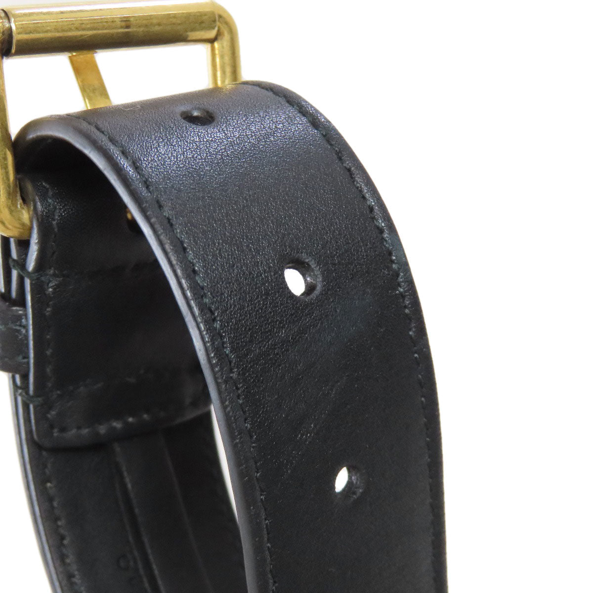 GUCCI Hip bag 476484 Calfskin black GG Marmont