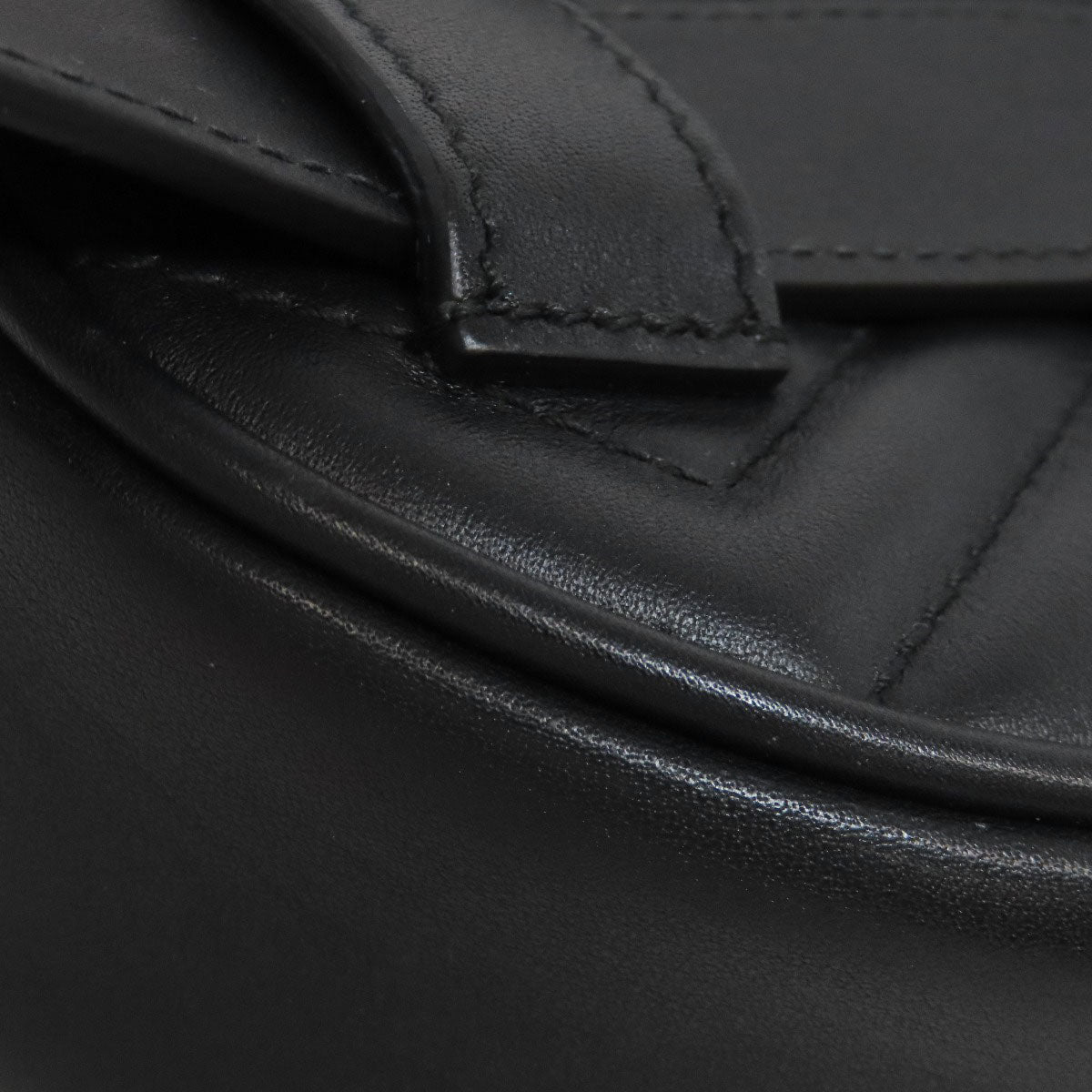 GUCCI Hip bag 476484 Calfskin black GG Marmont