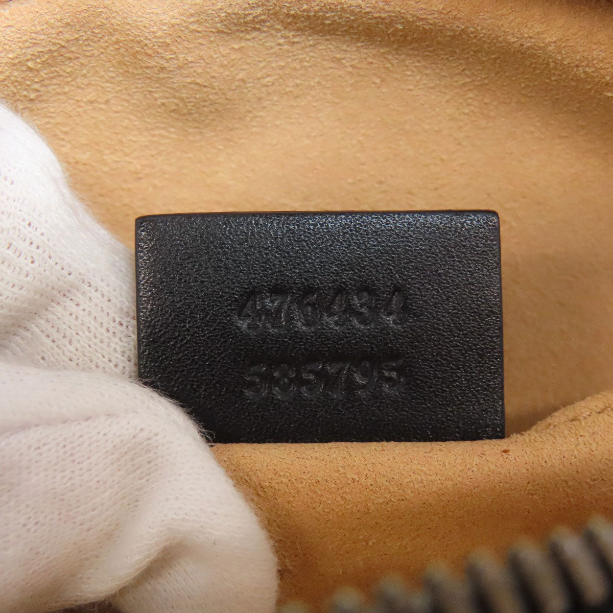 GUCCI Hip bag 476484 Calfskin black GG Marmont