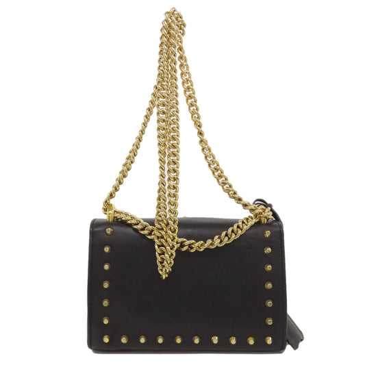 GUCCI Shoulder Bag 432182 Calfskin black Padlock ChainShoulder