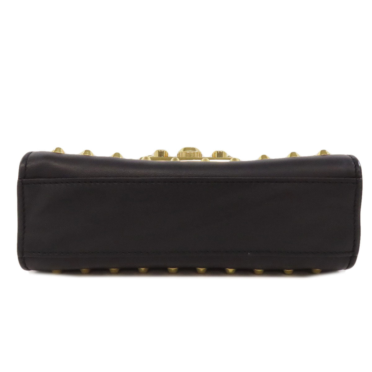 GUCCI Shoulder Bag 432182 Calfskin black Padlock ChainShoulder