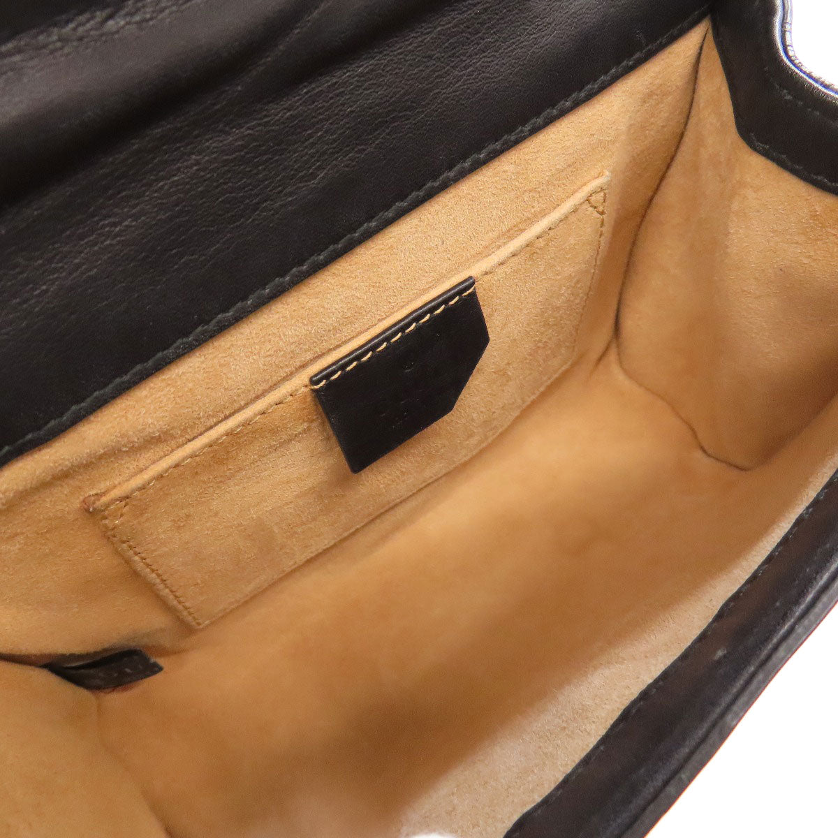 GUCCI Shoulder Bag 432182 Calfskin black Padlock ChainShoulder