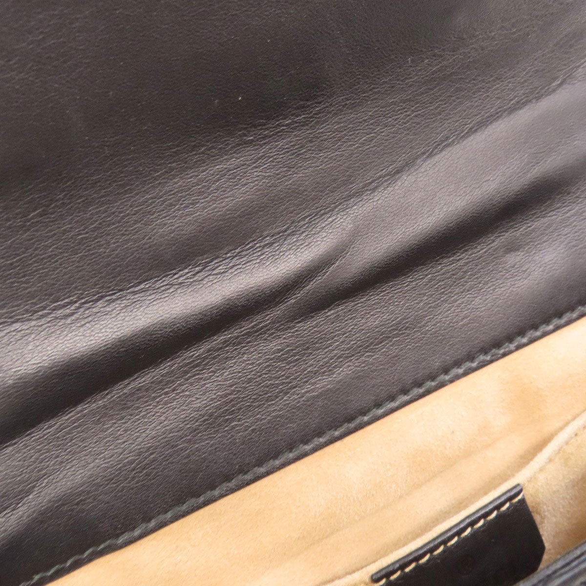 GUCCI Shoulder Bag 432182 Calfskin black Padlock ChainShoulder