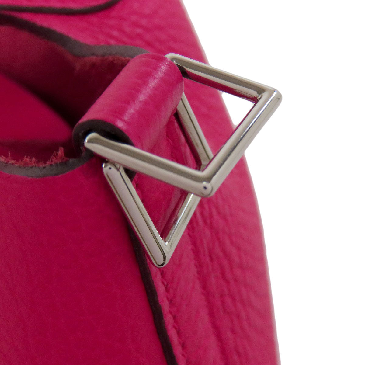 HERMES Handbag Taurillon Clemence pink Picotin Lock PM SilverMetal