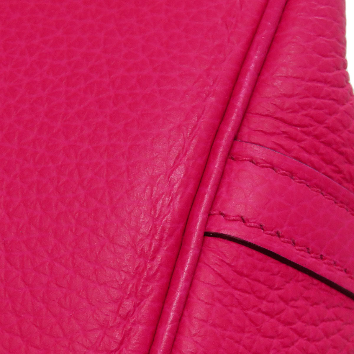 HERMES Handbag Taurillon Clemence pink Picotin Lock PM SilverMetal