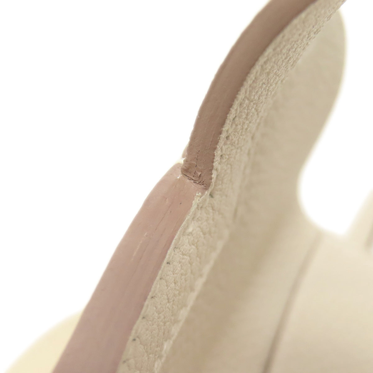 HERMES Handbag Taurillon Clemence white Arzan 31 SilverMetal