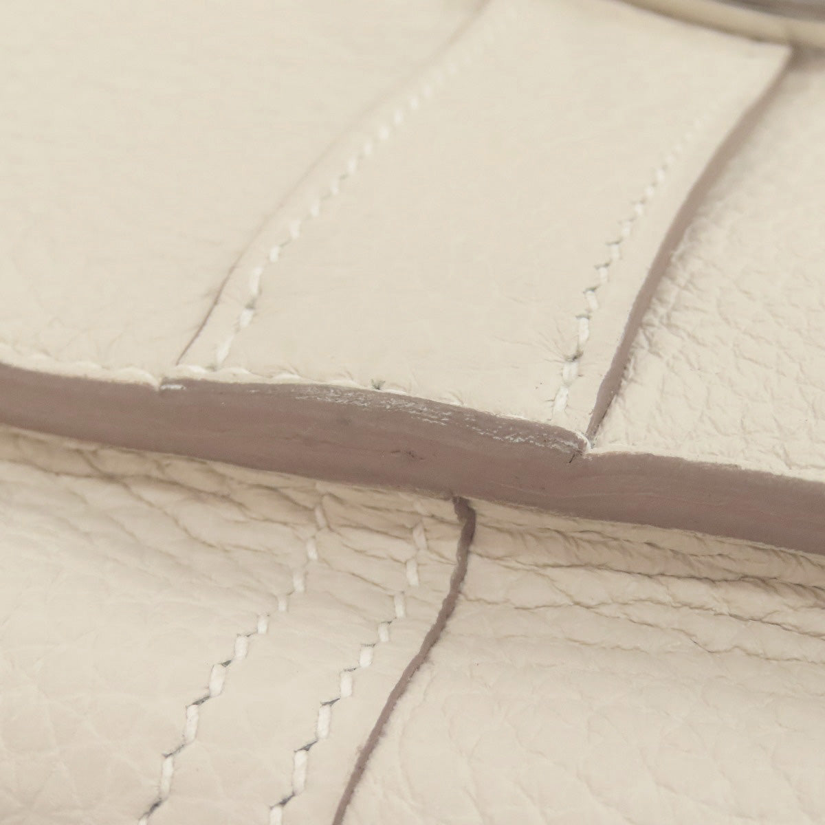 HERMES Handbag Taurillon Clemence white Arzan 31 SilverMetal