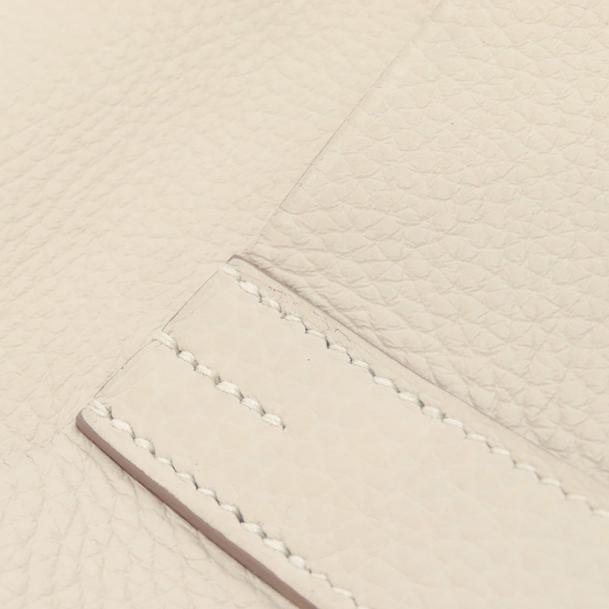 HERMES Handbag Taurillon Clemence white Arzan 31 SilverMetal