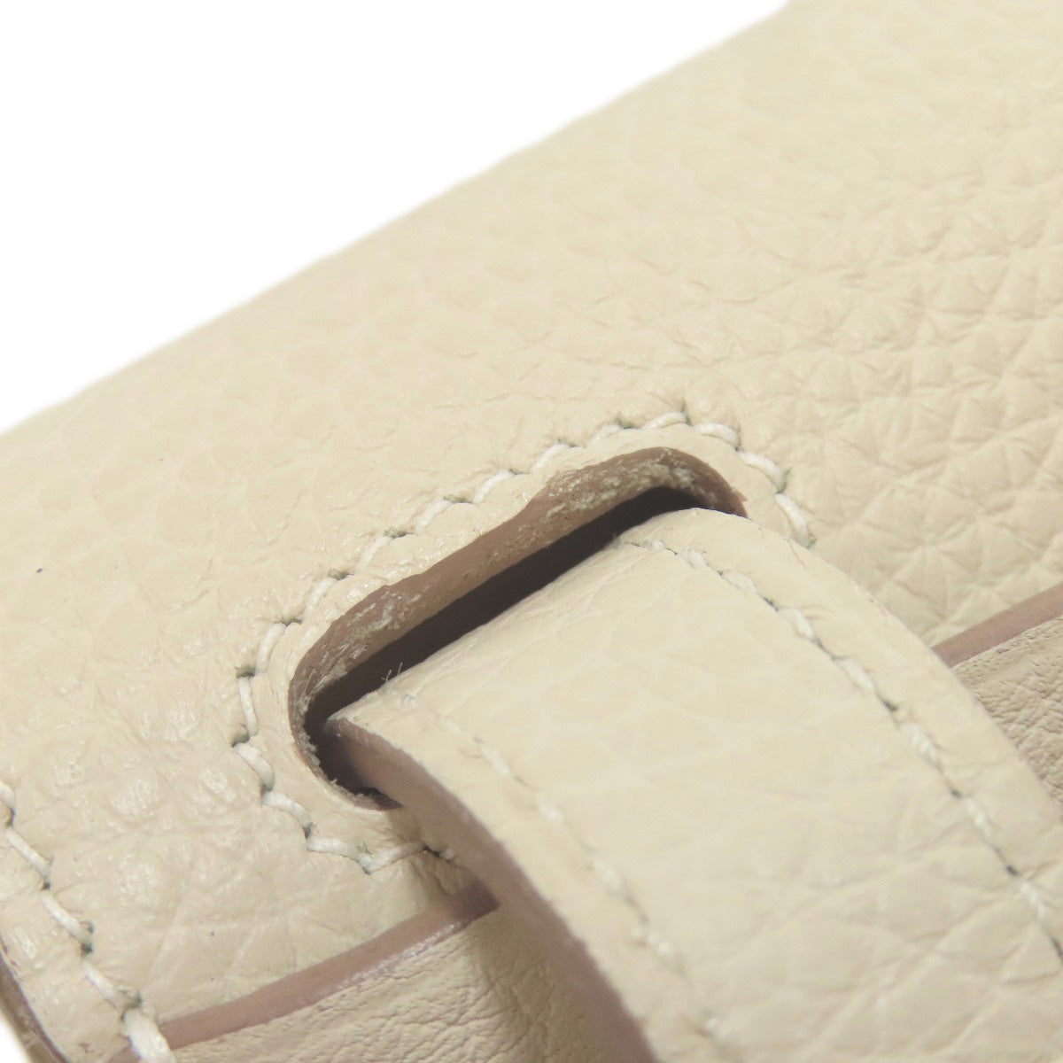 HERMES Handbag Taurillon Clemence white Arzan 31 SilverMetal