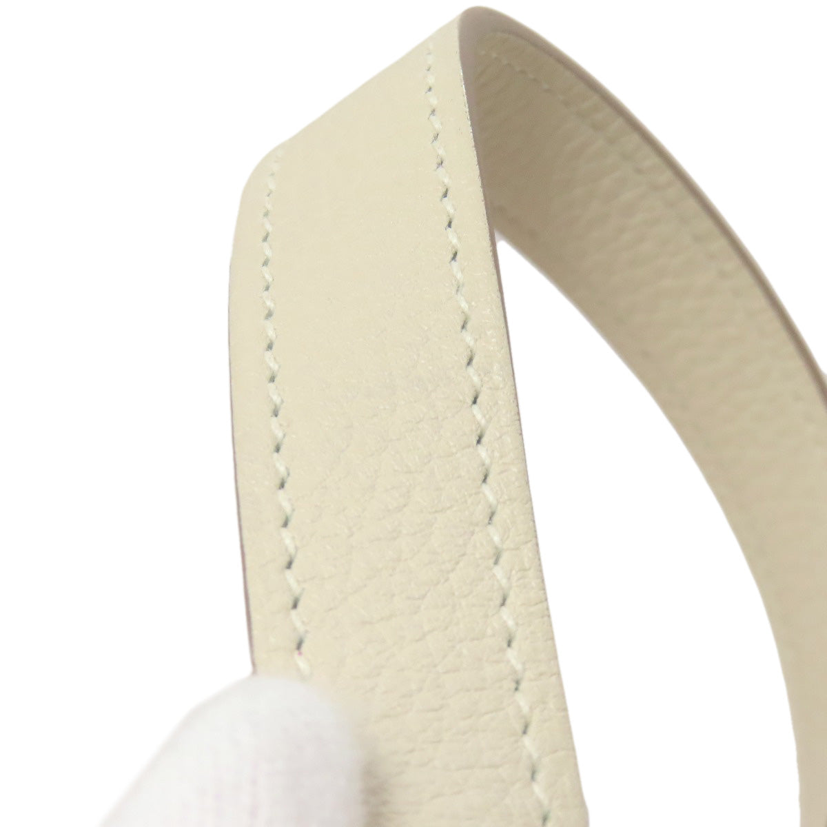 HERMES Handbag Taurillon Clemence white Arzan 31 SilverMetal