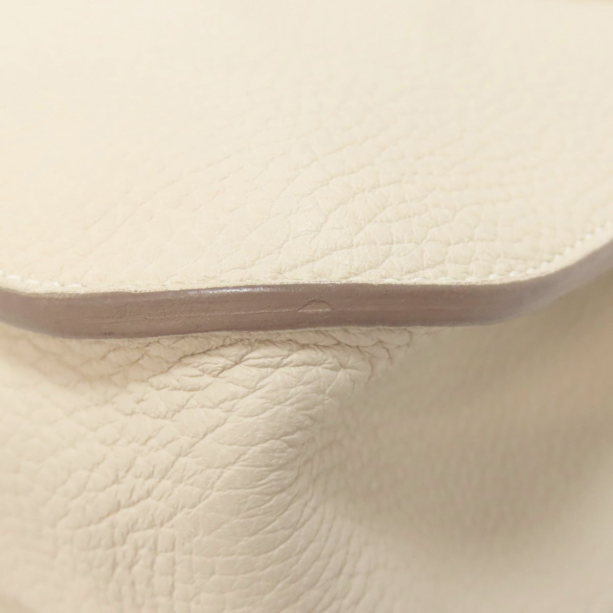 HERMES Handbag Taurillon Clemence white Arzan 31 SilverMetal