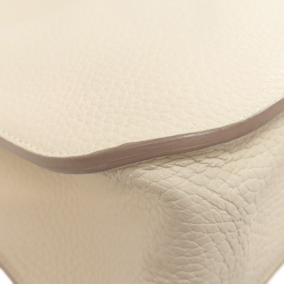 HERMES Handbag Taurillon Clemence white Arzan 31 SilverMetal