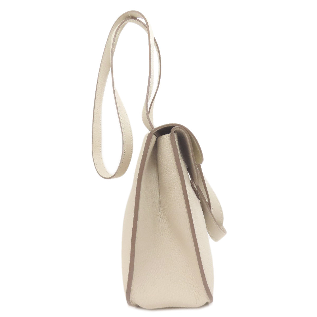 HERMES Handbag Taurillon Clemence white Arzan 31 SilverMetal