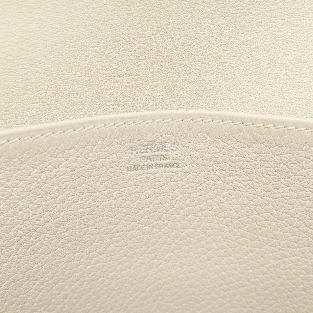 HERMES Handbag Taurillon Clemence white Arzan 31 SilverMetal