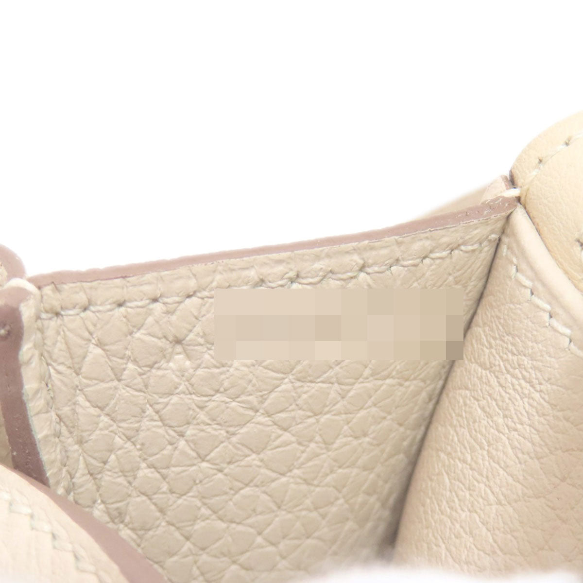 HERMES Handbag Taurillon Clemence white Arzan 31 SilverMetal